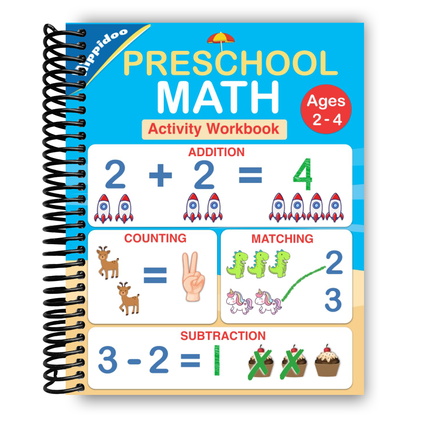 Front cover of Preschool Math for Ages 2 to 4