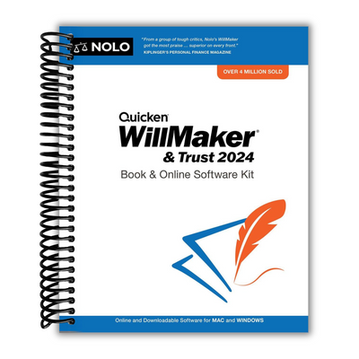 Front cover of the Quicken Willmaker & Trust 2024