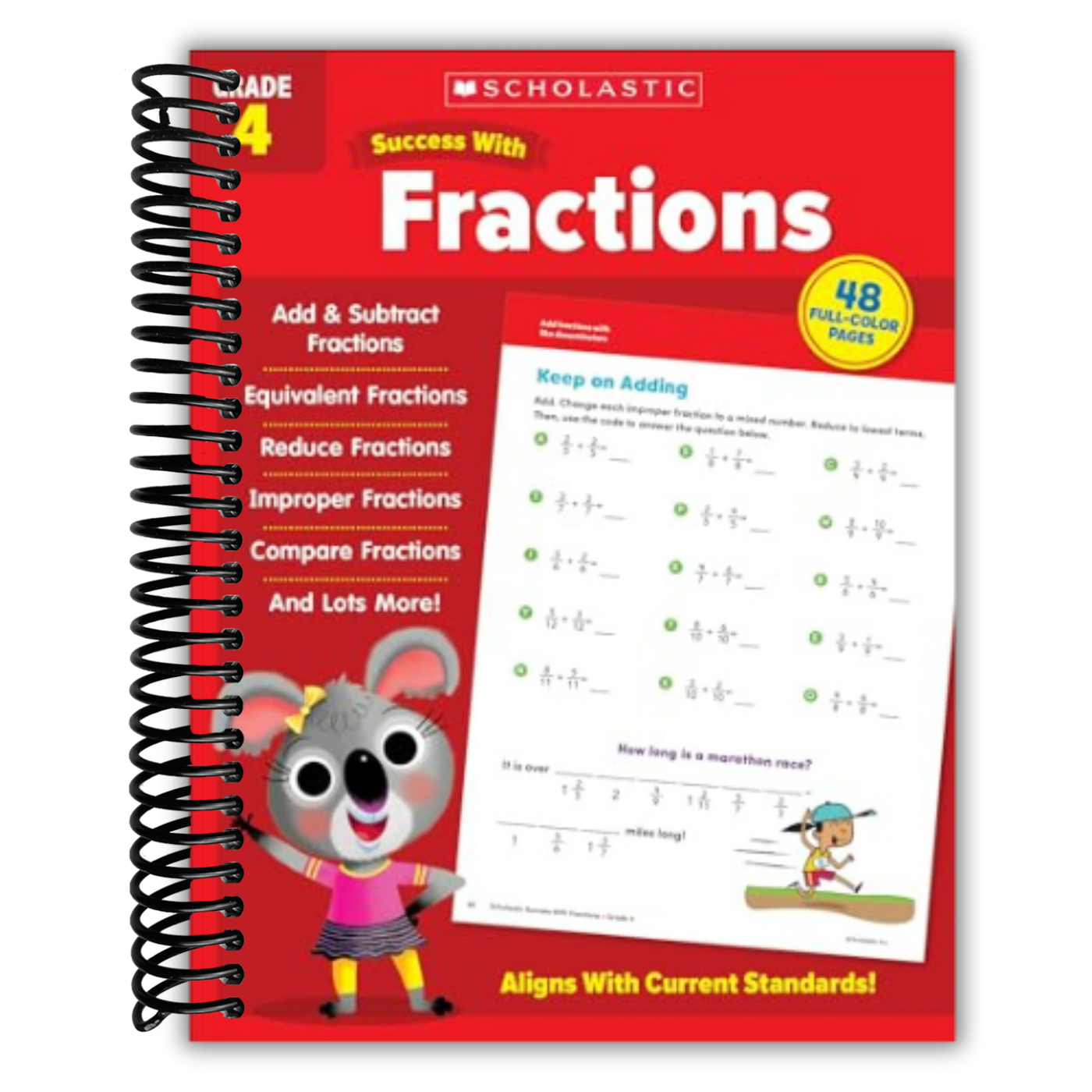 Scholastic Success With Fractions Grade 4 Workbook