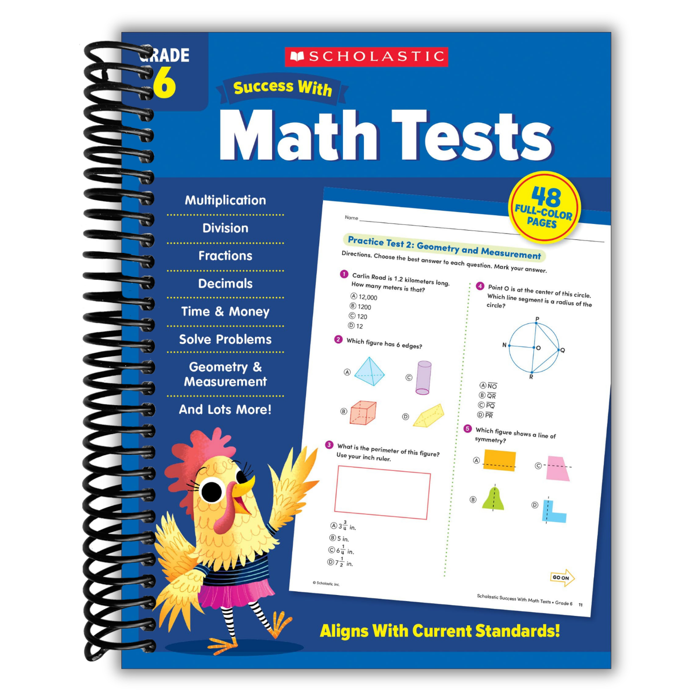 Scholastic Success with Math Tests Grade 6 Workbook