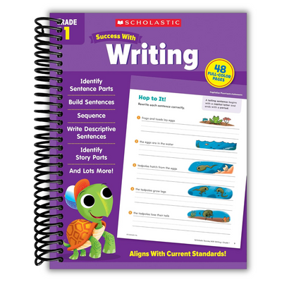 Front cover of Scholastic Success with Writing Grade 1 Workbook
