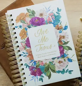 Give Me Jesus Journal Prayer Journal — Hardcover, Gold Wire-O (White)