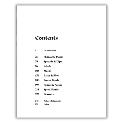 Contents of Shred Happens: So Easy, So Good: 100+ Protein-Packed Mediterranean Favorites with a Low-Carb Twist; A Cookbook (Spiral Bound)