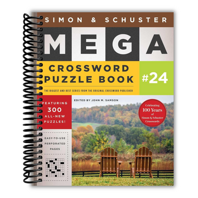 Front cover of Simon & Schuster Mega Crossword Puzzle Book #24 