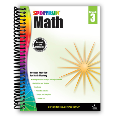 Front Cover of Spectrum 3rd Grade Math Workbooks