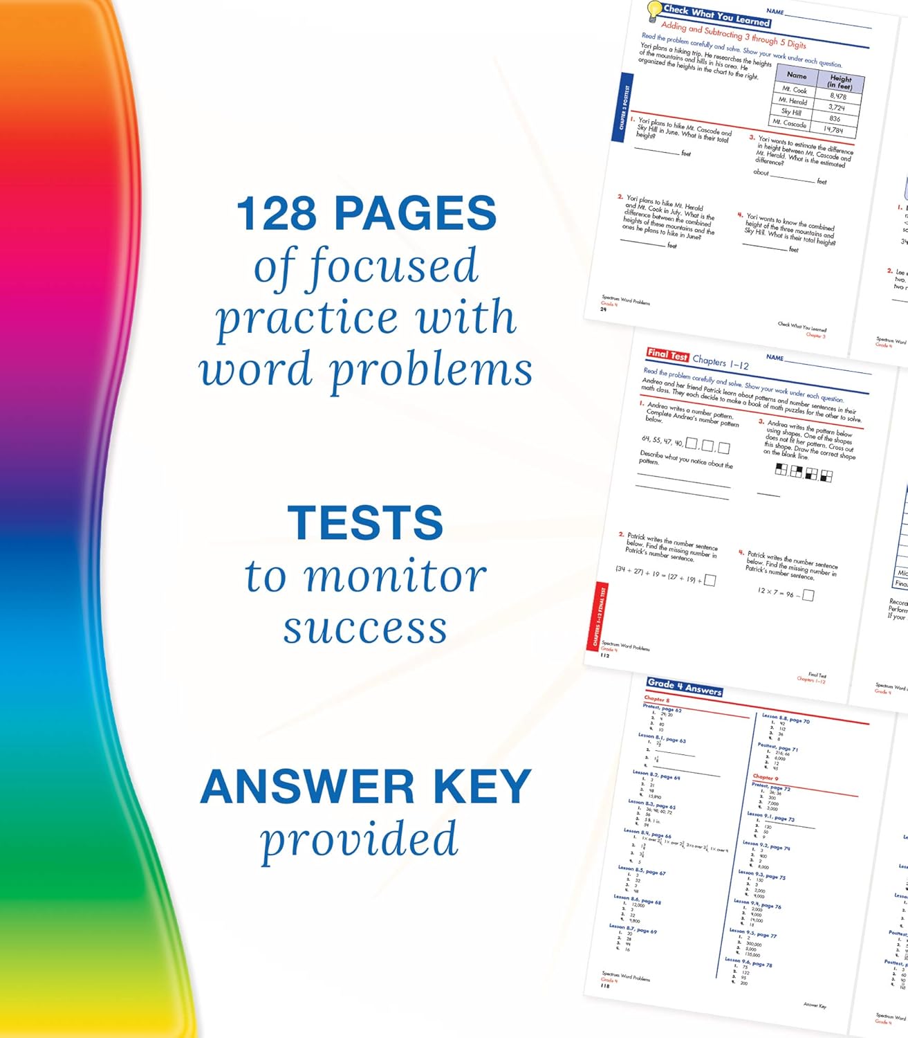 Cable Math Problems Spectrum Spectrum Math Word Problems Grade 4 Workbook (Spiral Bound) – Lay it ...