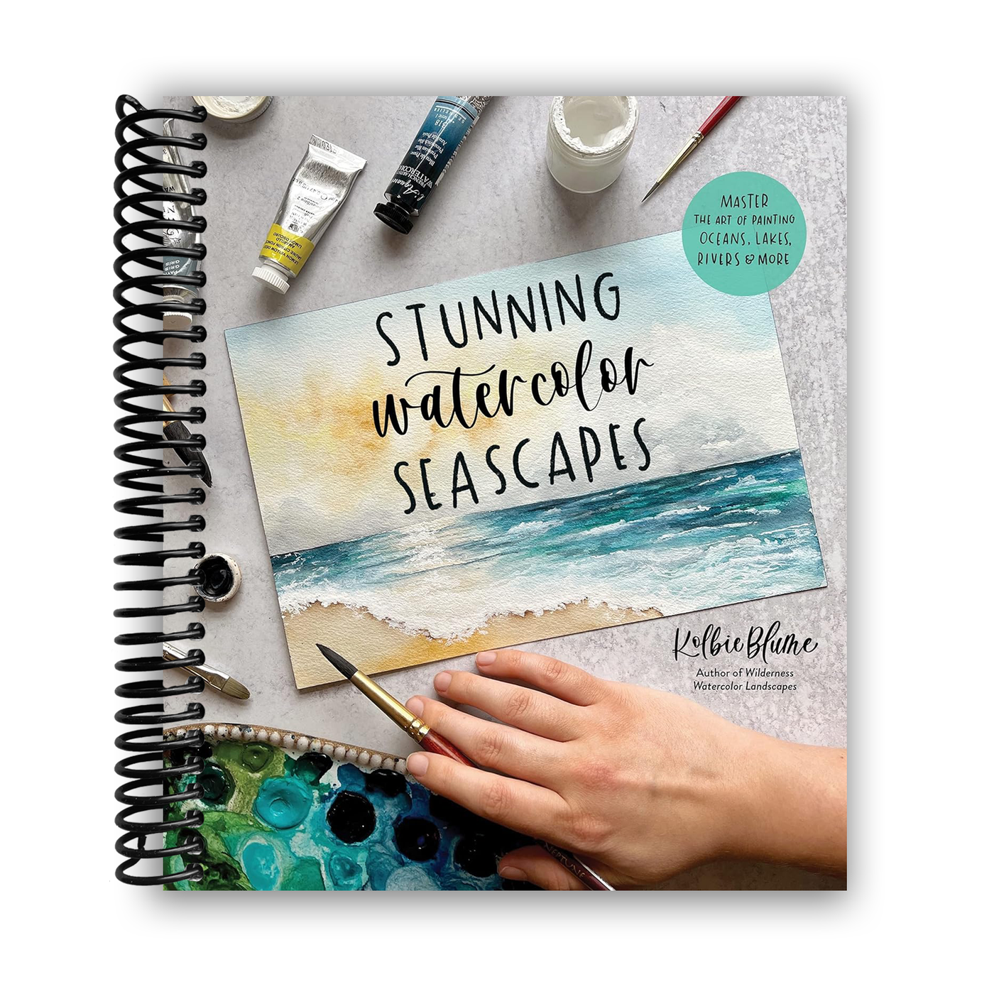 Stunning Watercolor Seascapes: Master the Art of Painting Oceans, Rivers, Lakes and More (Spiral Bound)