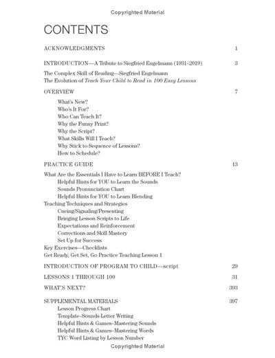 Table of Contents