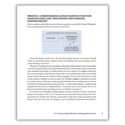 Page 7 (Principle 1: Understanding Human Cognitive Structure Means Building Long-Term Memory and Managing Working Memory)