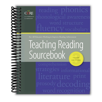 Front cover of the Teaching Reading Sourcebook