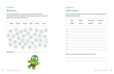 Puzzles 1 and 2: Bubbles! and ABC Order
