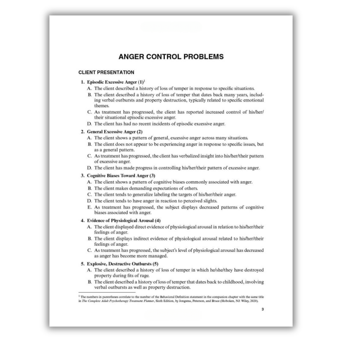 Page 3: Anger Control Problems