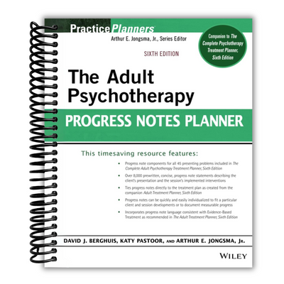 Front cover of the Adult Psychotherapy Progress Notes Planner