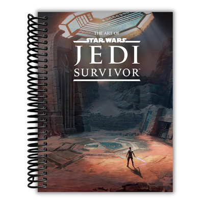 front page of inside page of The Art of Star Wars Jedi: Survivor