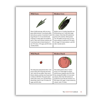 inside page of the Carnivore Cookbook