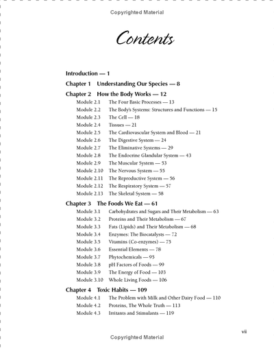 Table of Contents