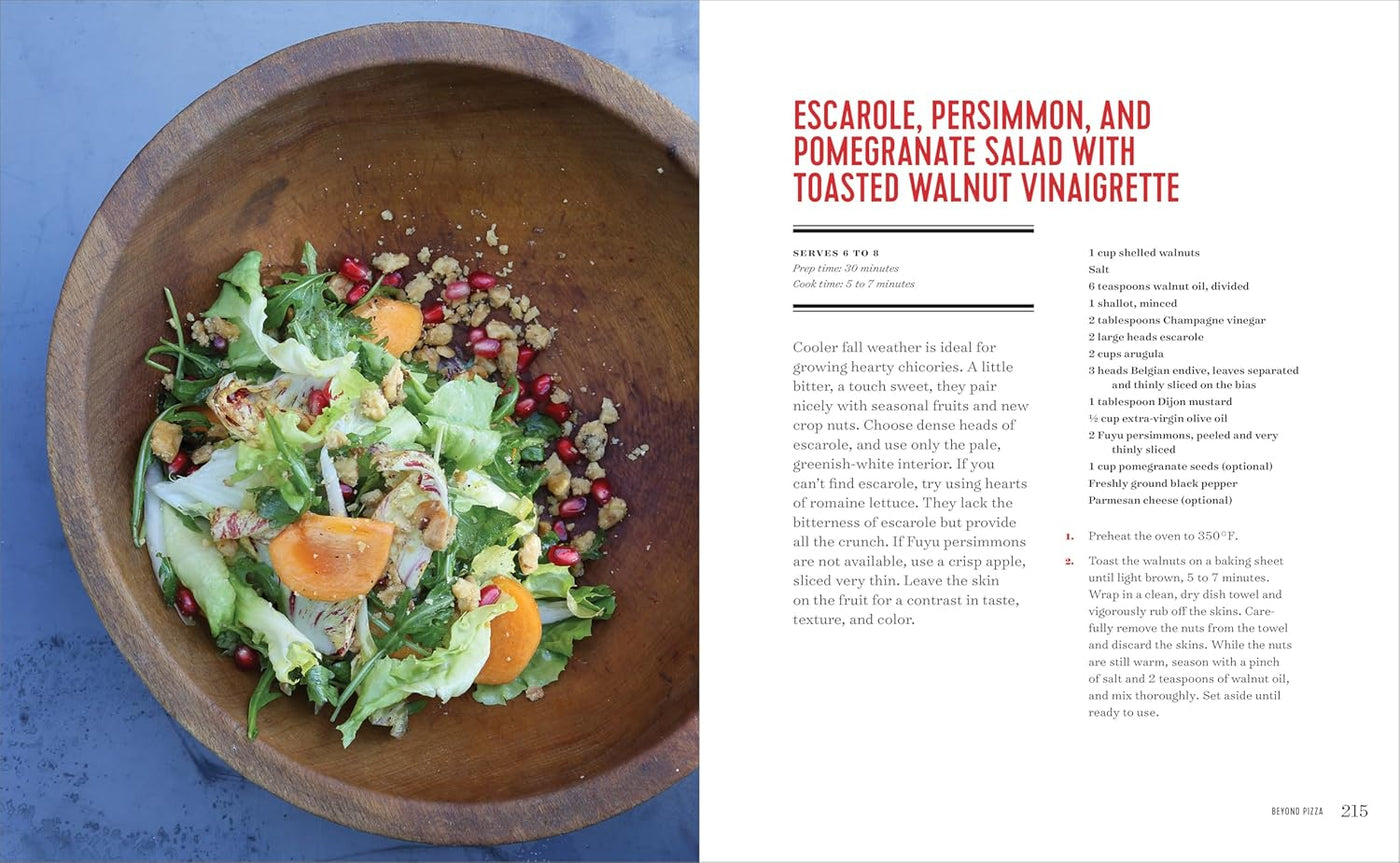 Escarole, Persimmon, and Pomegranate Salad with Toasted Walnut Vinaigrette