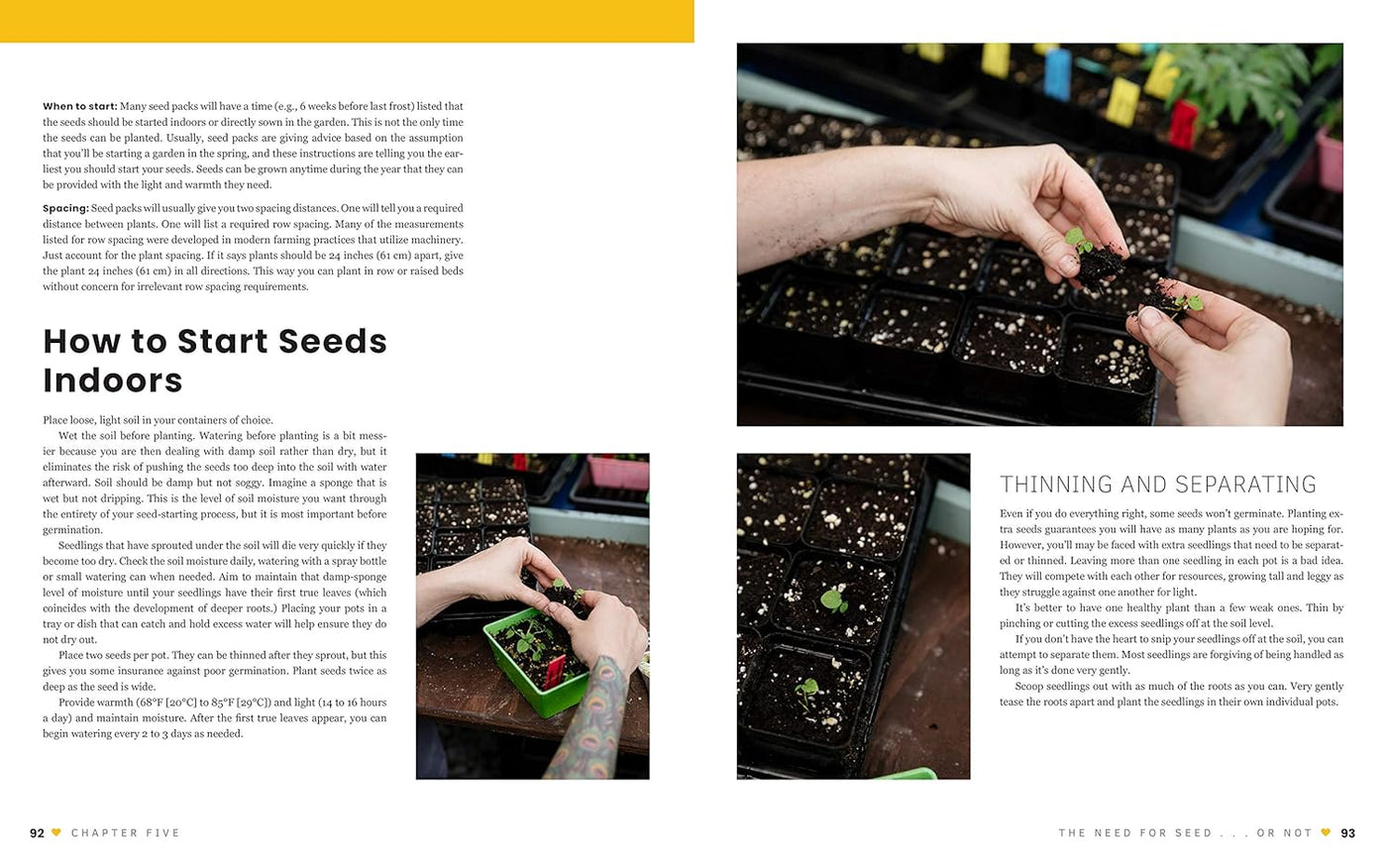 Page 92 of The First-time Gardener (How to Start Seeds Indoors)