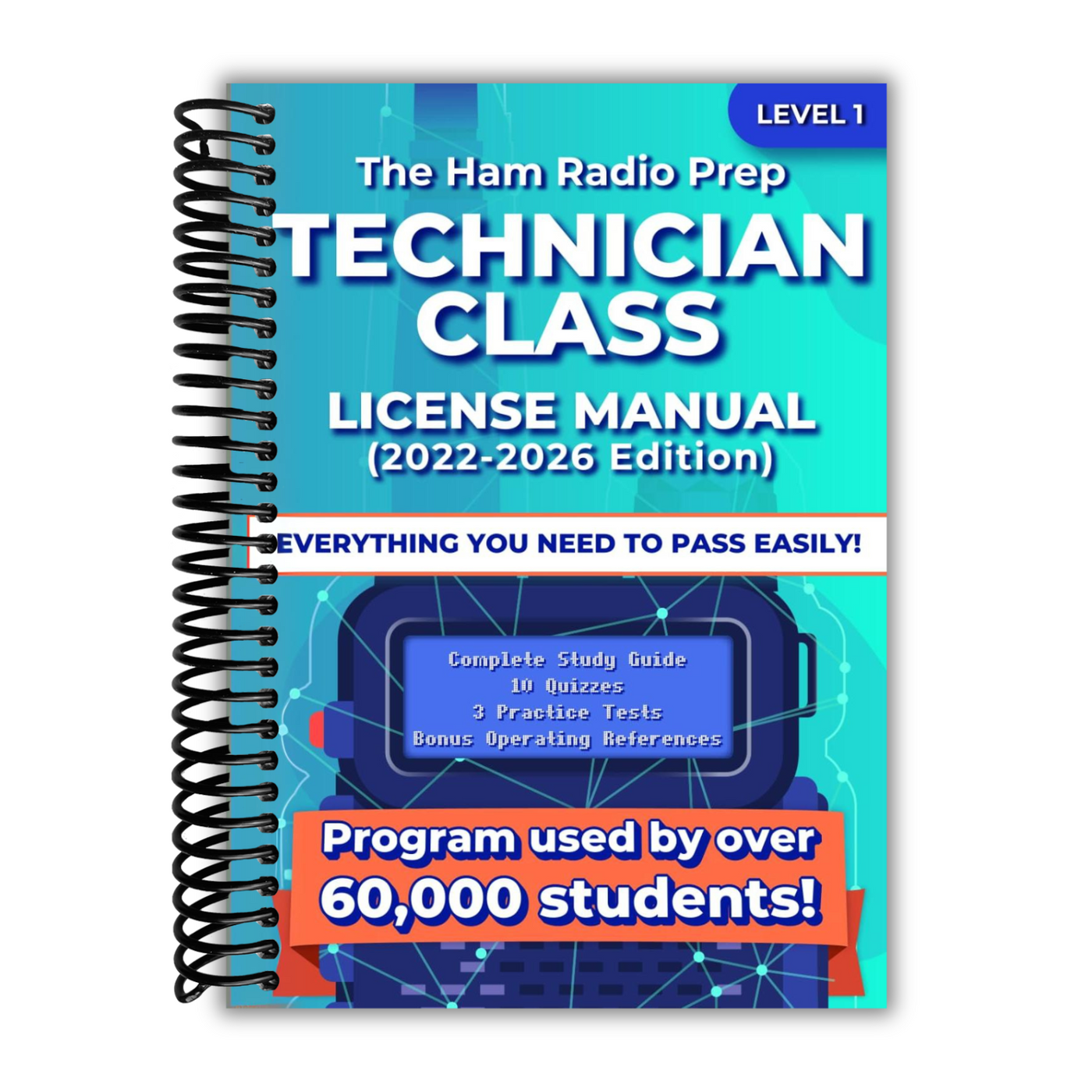 front cover of The Ham Radio Prep Technician Class License Manual 2022-2026