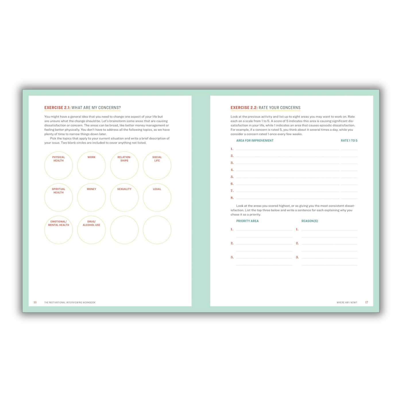 inside page of The Motivational Interviewing Workbook