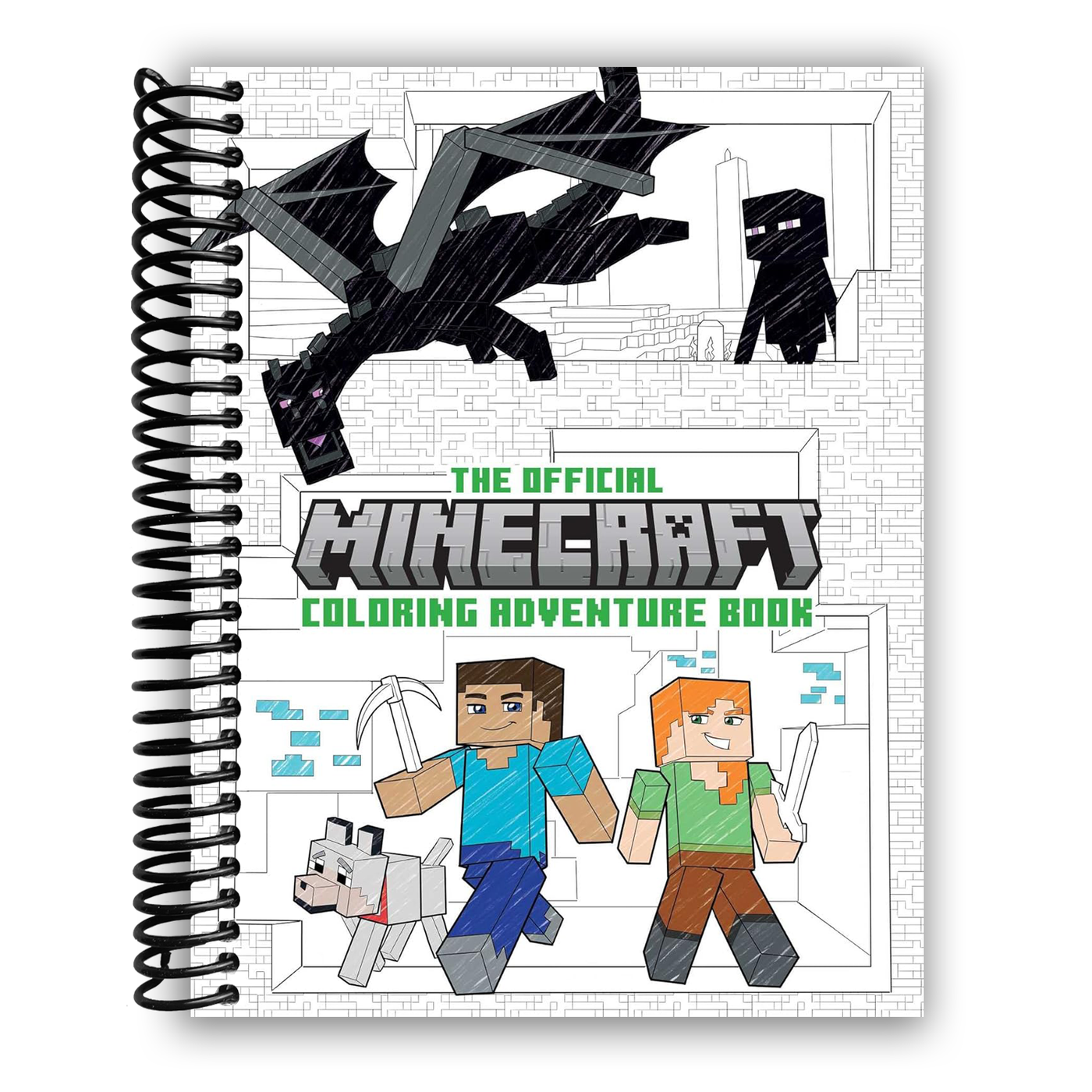 The Official Minecraft Coloring Adventures Book: Create, Explore, Color!: For Young Artists and Kids 5-10 (Gaming)(Spiral Bound)