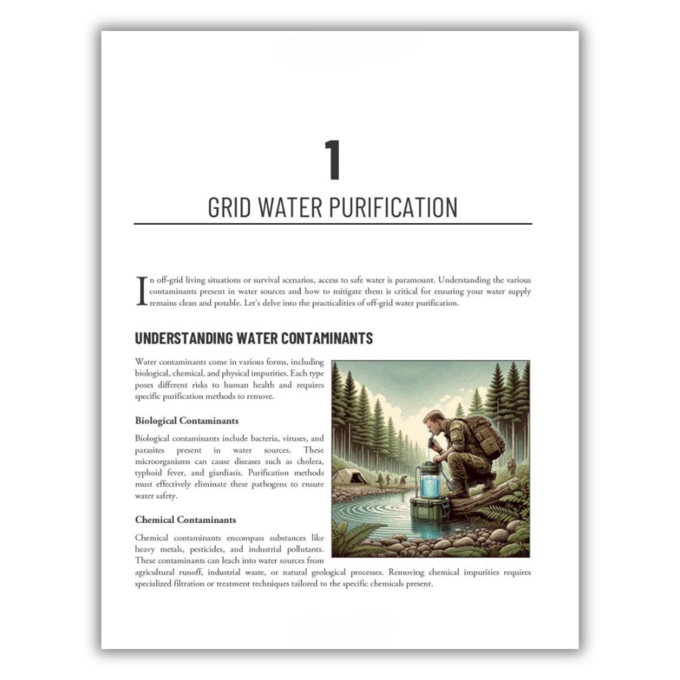 Grid Water Purification