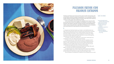 Platanos Fritos Con Frijoles Licuados