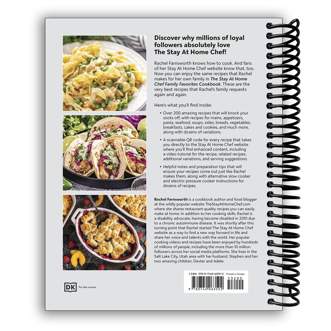 The Stay At Home Chef Family Favorites Cookbook (Spiral Bound)