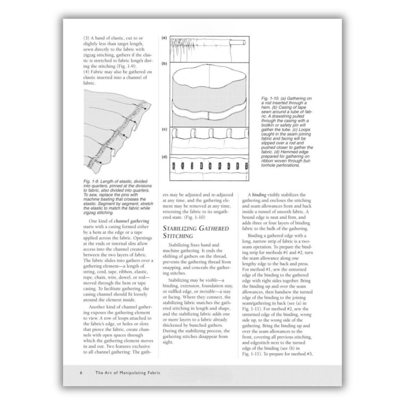 Page 6: Stabilizing Gathered Stitching