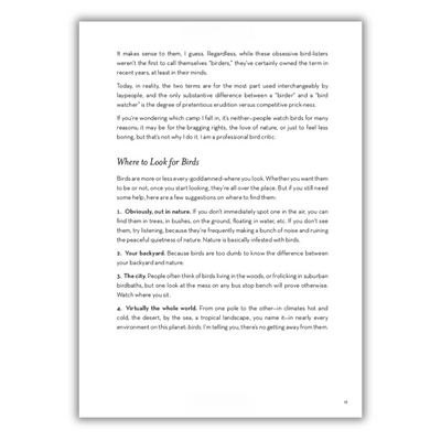 Page 11: Where to Look for Birds