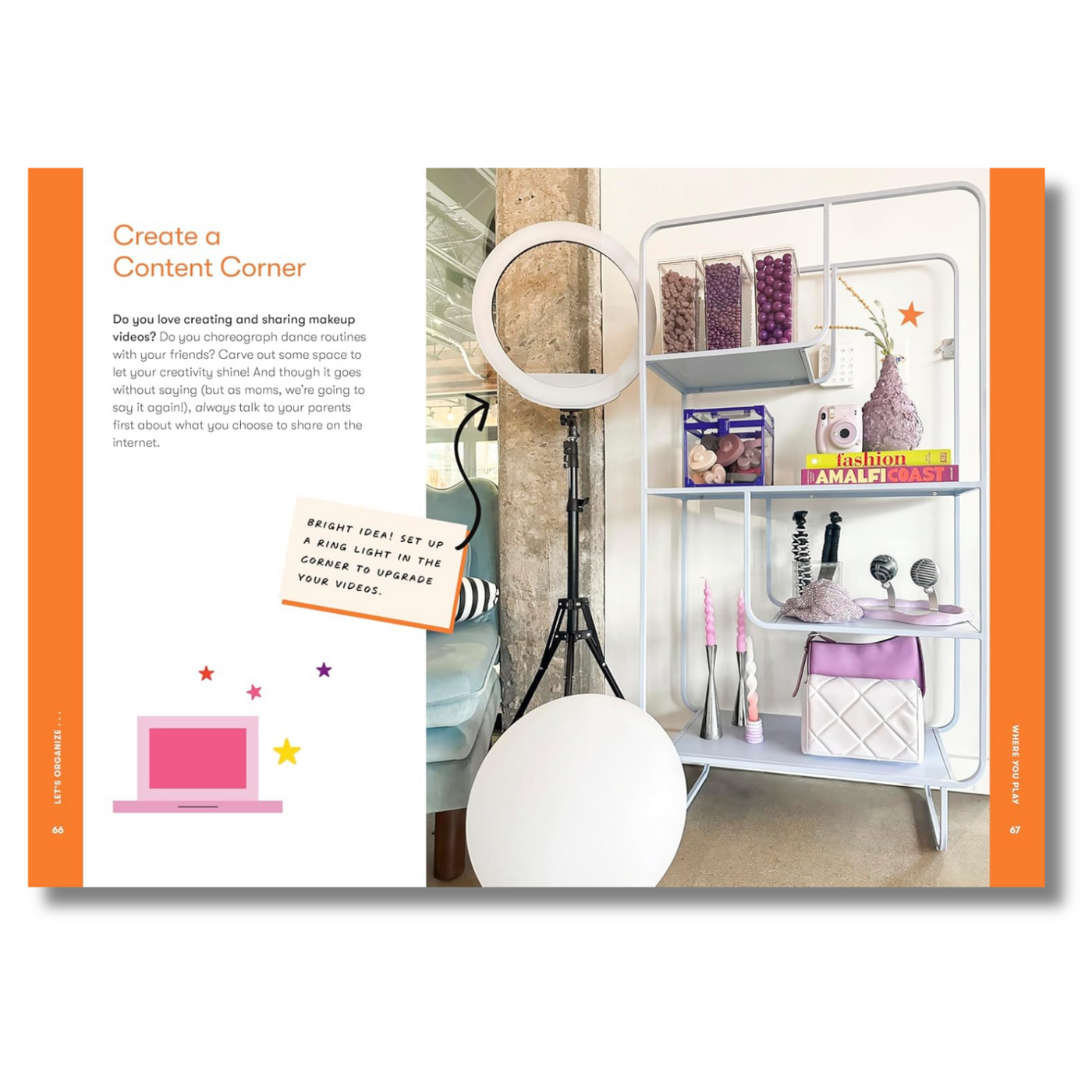 Pages 66 to 67: Create a Content Corner