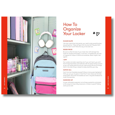 Pages 24 to 25: How to Organize Your Locker