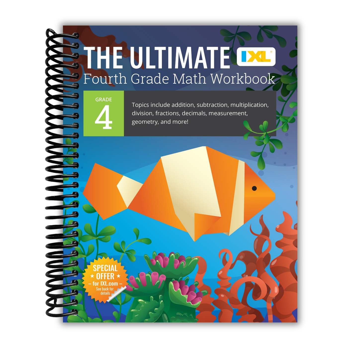 The IXL Ultimate 4th Grade Math Workbook, Activity Book for Kids Ages ...