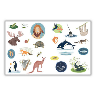 Page showing different animals for each letter