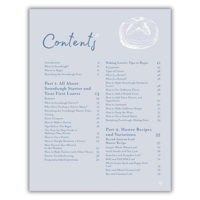Contents of The Sourdough Bible: The Ultimate Resource for Great Bread at Home (Spiral Bound)