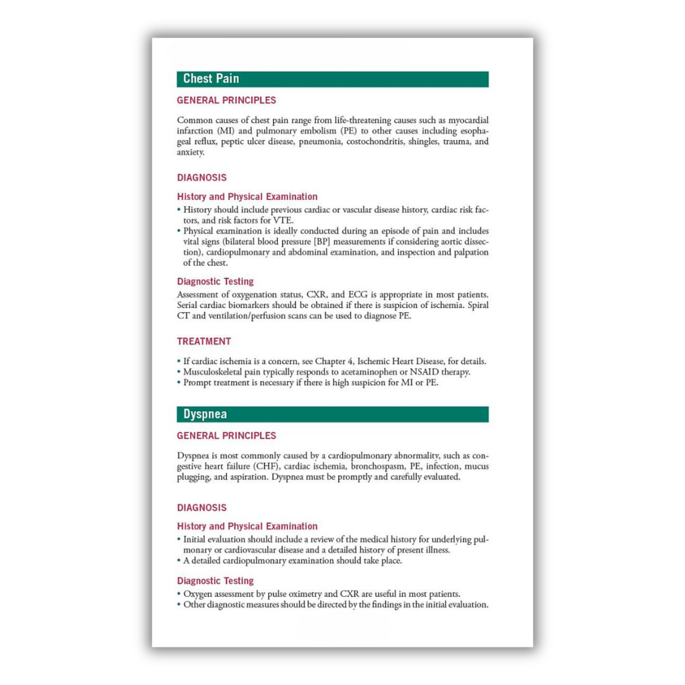 Chest Pain & Dyspnea