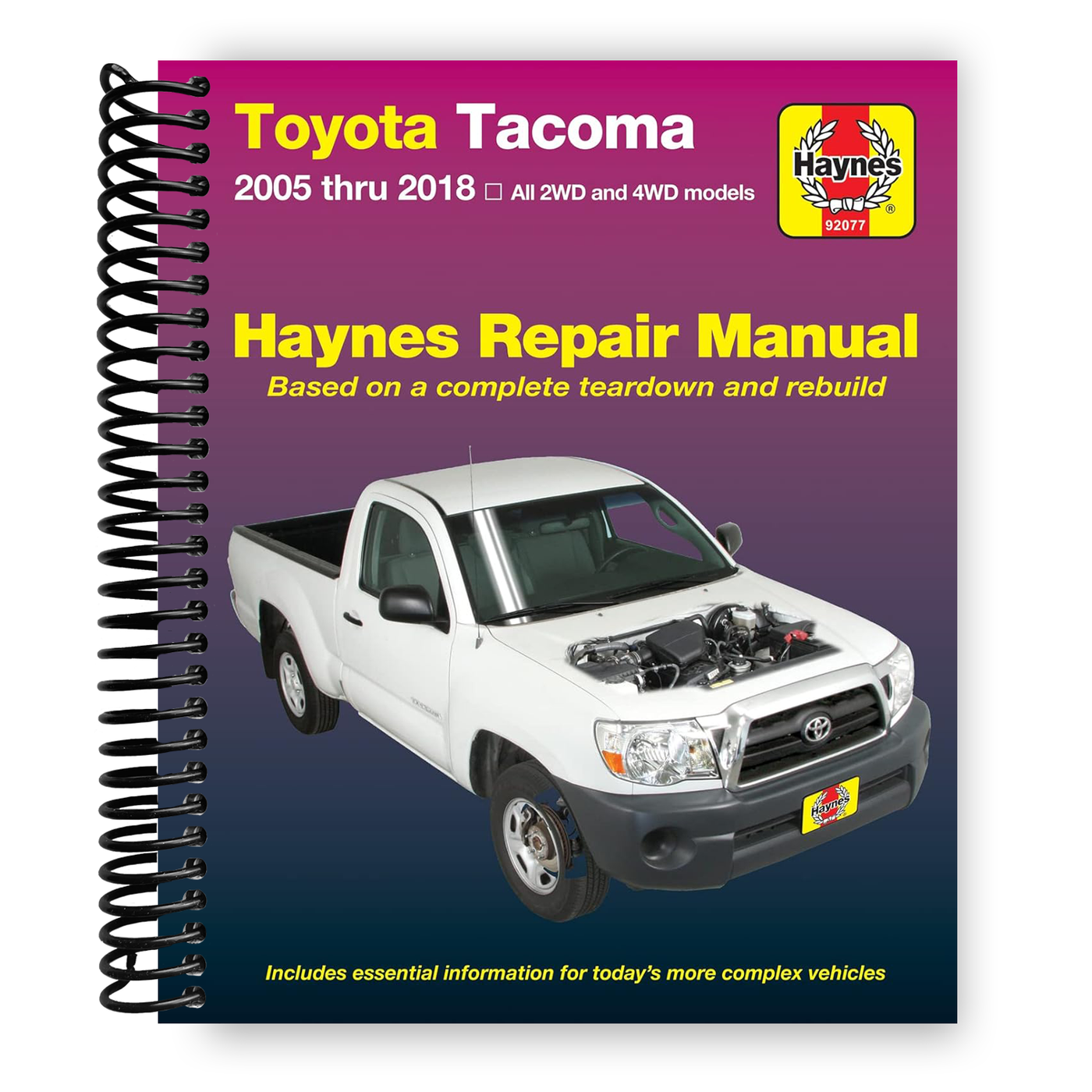 Front Cover of Toyota Tacoma (05-18) Haynes Repair Manual