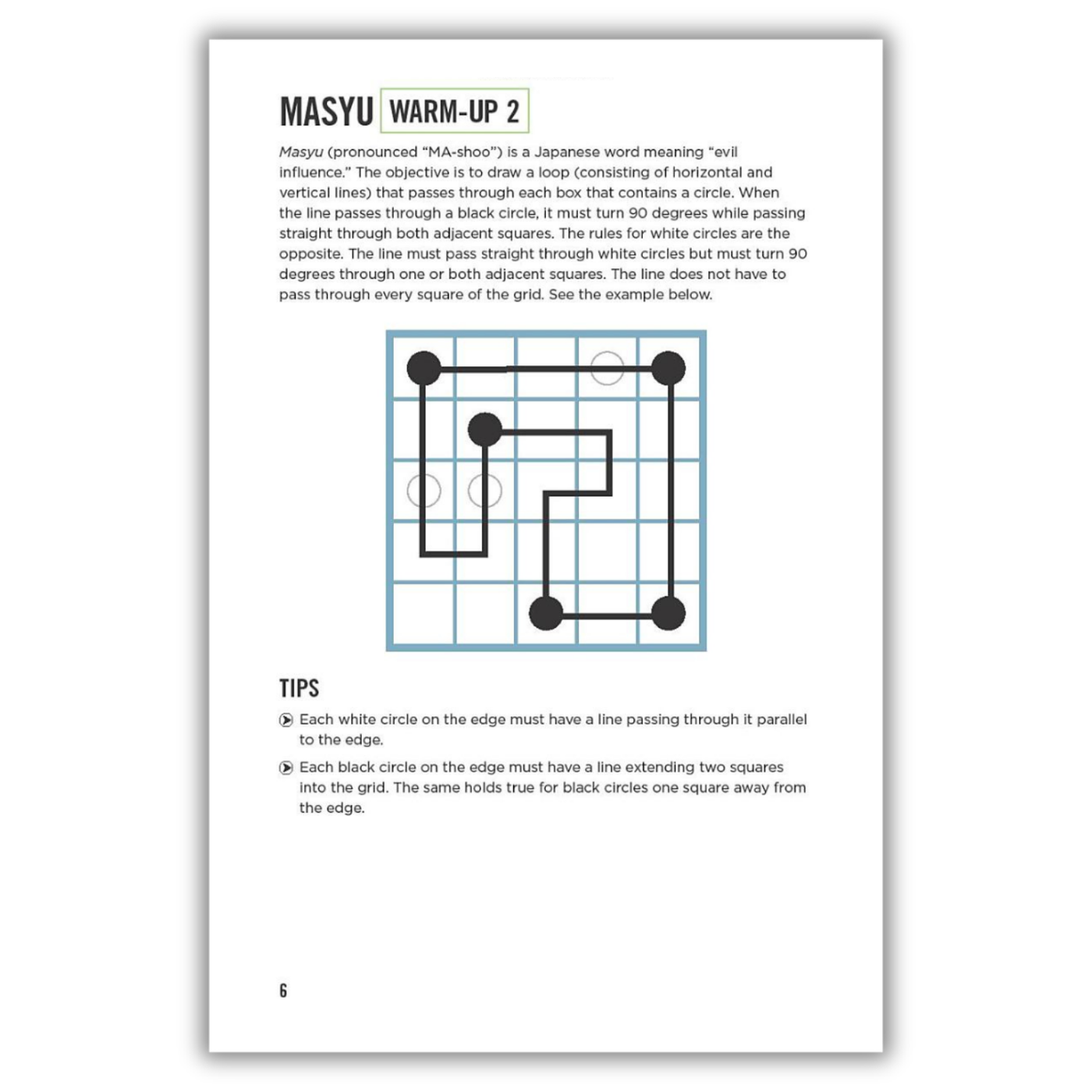 Masyu in Tricky Logic Puzzles for Adults: 130+ Difficult Puzzles to Challenge Your Brain (Spiral Bound)