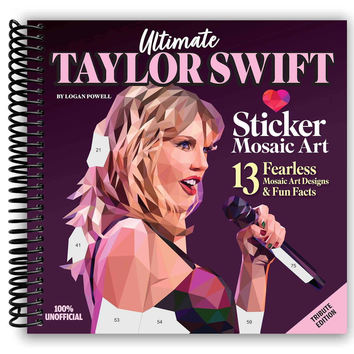 Front cover of the Ultimate Taylor Swift Sticker Mosaic Art