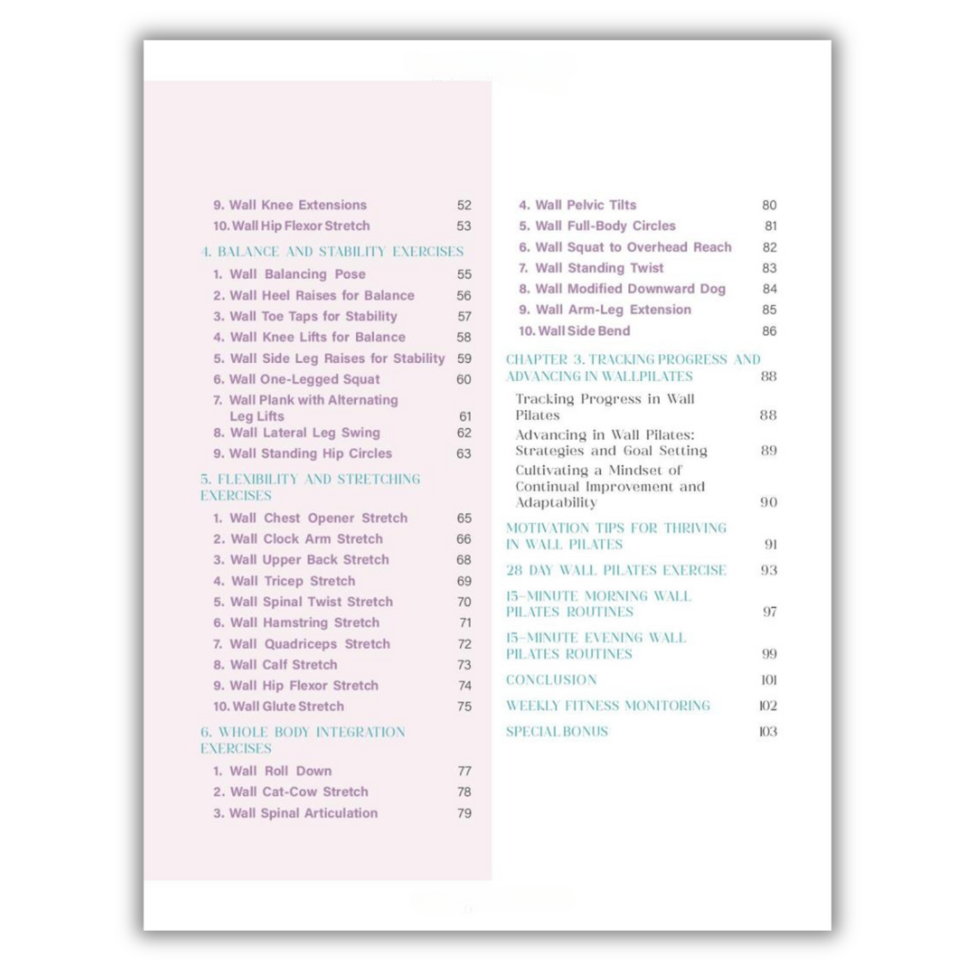 Table of Contents (cont.)