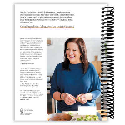 Back cover of You Got This! Recipes Anyone Can Make and Everyone Will Love (Spiral Bound)