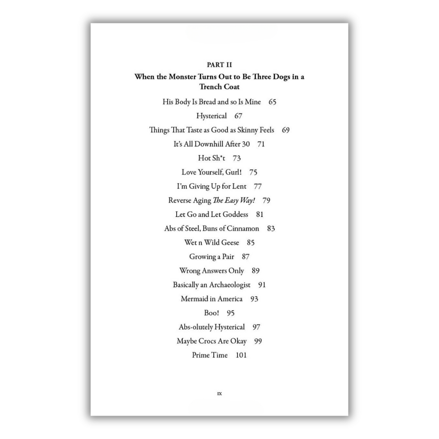 Table of Contents (Part 2)