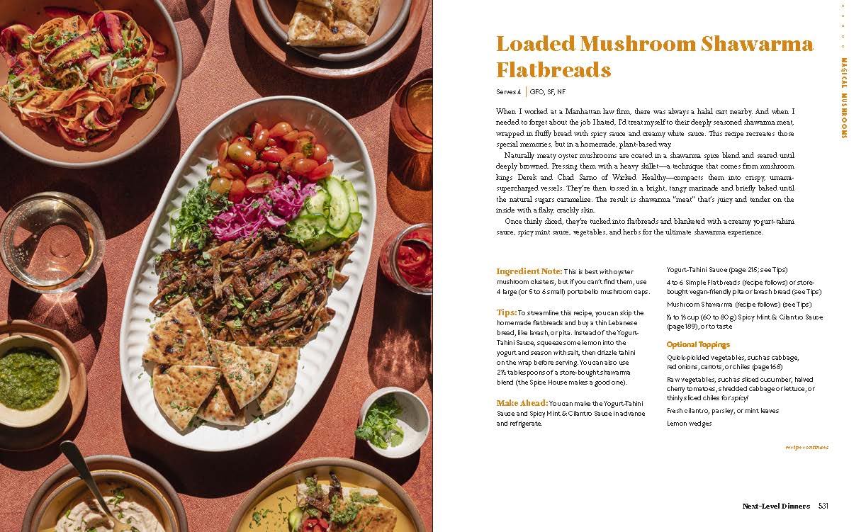 Page 531: Loaded Mushroom Shawarma Flatbreads