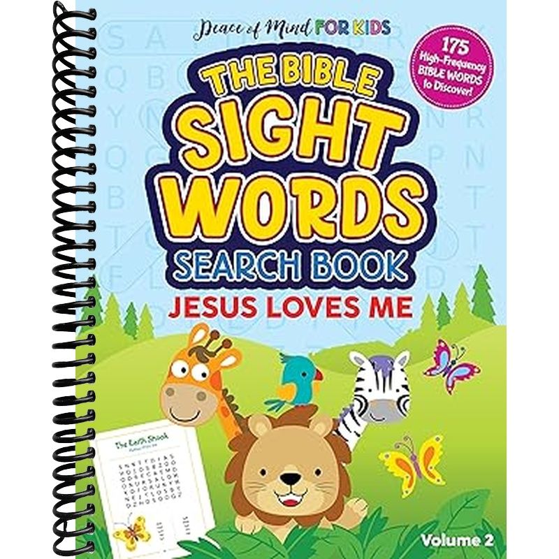 Bible Sight Words Search Book: Jesus Loves Me Book Cover