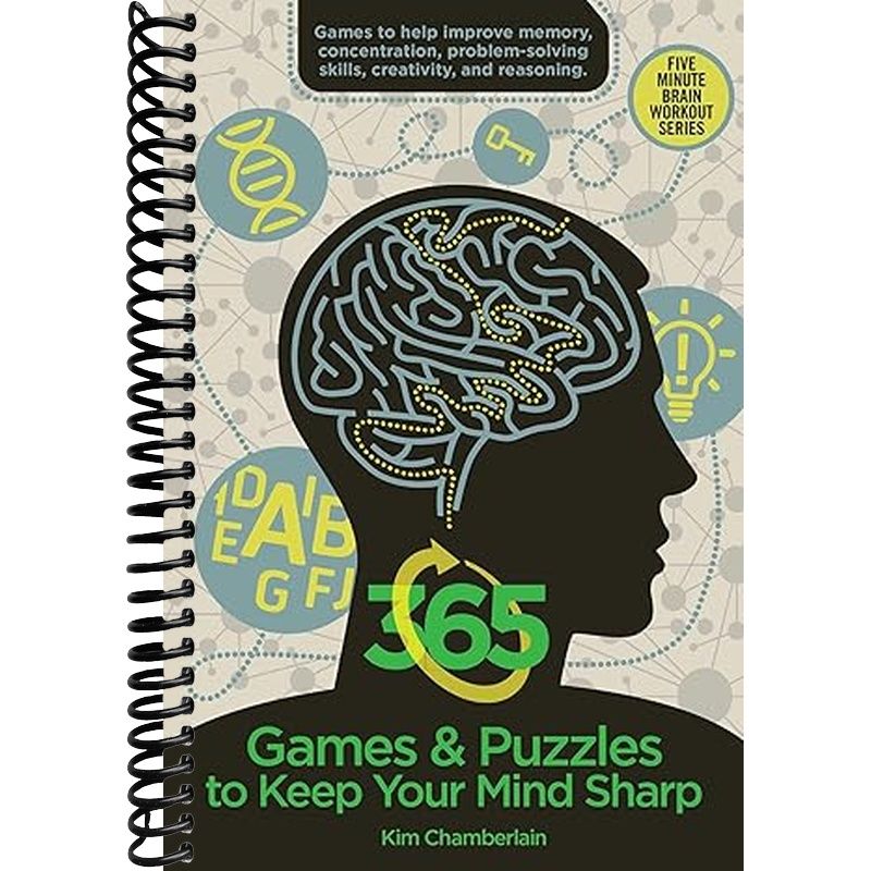 365 Games & Puzzles to Keep Your Mind Sharp Book Cover