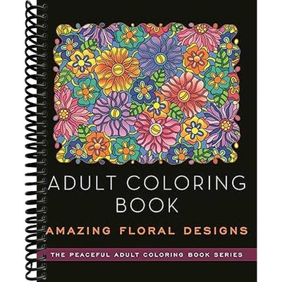 Adult Coloring Book: Amazing Floral Designs Book Cover