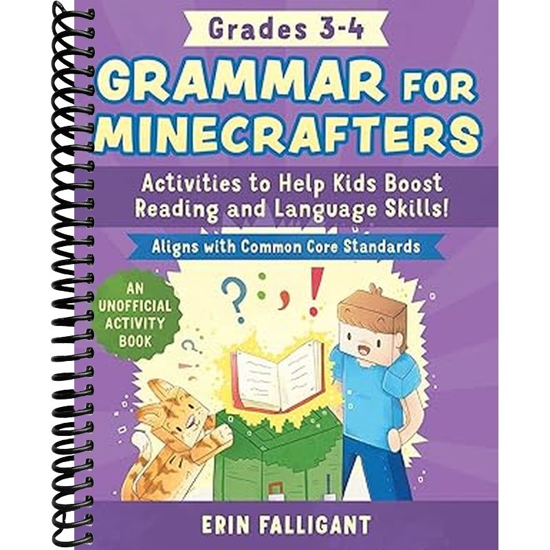 Grammar for Minecrafters: Grades 3–4 – Lay it Flat Publishing Group