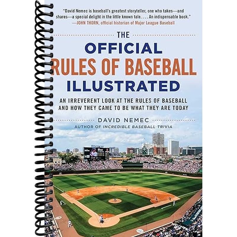 Official Rules of Baseball Illustrated Book Cover