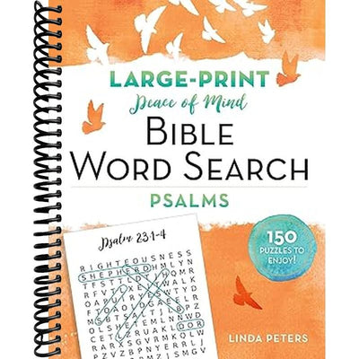 Peace of Mind Bible Word Search: Psalms Book Cover