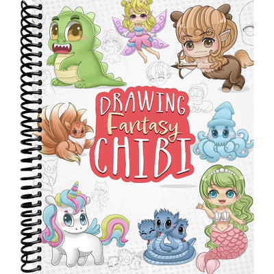 Drawing Fantasy Chibi: Learn How to Draw Kawaii Unicorns, Mermaids, Dragons, and Other Mythical, Magical Creatures! (How to Draw Books) front cover